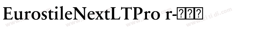 EurostileNextLTPro r字体转换 EurostileNextLTPro r字体转换